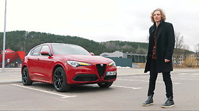 Dominykas Butvilas vairuoja „Alfa Romeo Stelvio“