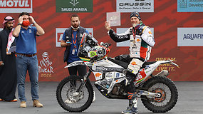 Arūnas Gelažninkas pardavė Dakaro motociklą