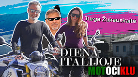 Diena Italijoje motociklu: Karolio Mieliausko viešnia – motociklininkė Jurgita Žukauskaitė