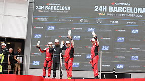 Barselonos 24 val. lenktynės: RD Signs Šiauliai komandos podiumas