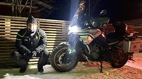 „Baltic to Arctic 2“: K. Mieliauskas motociklu kirto poliarinį ratą