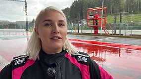 Linkėjimai iš Spa trasos Belgijoje: naujoji Juta Racing pilotė Joana Survilaitė