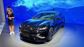 Kinijos elektromobilių gigantas BYD Miuncheno mobilumo parodoje