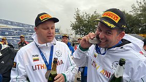 Rokas Steponavičius ir Dovydas Ketvirtis – FIA Motorsport Games bronzos laimėtojai