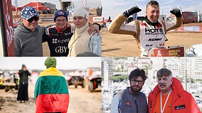 Saudo Arabijos dienora&scaron;tis: kas K.Rai&scaron;į sieja su R.Baciu&scaron;ka, kaip atrodė lietuvių fini&scaron;as prie&scaron; Dakaro poilsio dieną