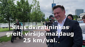 Reidas Vilniuje: buvo matuojamas net dviračių greitis ir dalijami ne tik įspėjimai