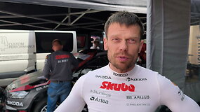 Vaidotas Žala prie&scaron; startą Jusema Rally Ukmergė: bus slidu ir pavojinga