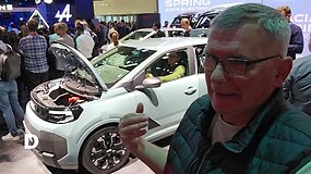Naujasis &bdquo;Dacia Spring&ldquo; Paryžiaus automobilių parodoje