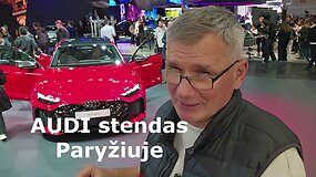 &bdquo;Audi&ldquo; stendas Paryžiaus automobilių parodoje 2026 m.
