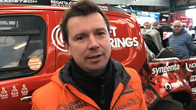 Dakaras 2018: Antanas Juknevičius džiaugiasi, kad automobilis pirmasis praėjo techninę apžiūrą