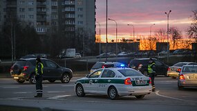 Vilniaus kelių policijos pareigūnai kontroliavo sostinės eismą