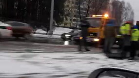 &bdquo;Fiat&ldquo; ir &bdquo;Kia&ldquo; avarija Vilniaus Laisvės prospekte