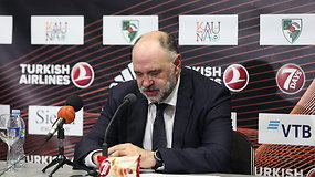 Pablo Laso spaudos konferencija po rungtynių Kaune