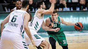 Drama iki paskutinės sekundės: „Žalgiris“ nusileido N.Calatheso vedamam „Panathinaikos“