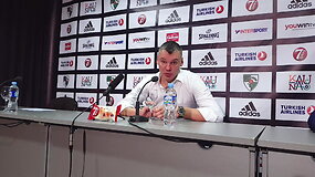 &Scaron;arūnas Jasikevičius spaudos konferencijoje: &bdquo;Lenkiuosi prie&scaron; &scaron;iuos vyrus&ldquo;