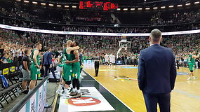 „Žalgiris“ LKL čempionai, pirmos džiaugsmo akimirkos