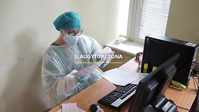 #PriešakinėseLinijose reportažas iš Šiaulių ligoninės: patalpos, kur gydomi koronavirusu užsikrėtę pacientai