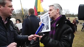 Mitinge dėl Ukrainos pilotės &ndash; Rusijos žurnalistų provokacija