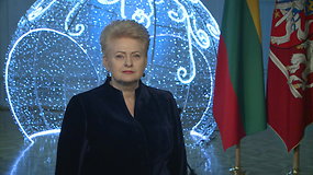 Lietuvos prezidentės Dalios Grybauskaitės sveikinimas šalies žmonėms Naujųjų metų proga