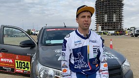 Arūnas Gelažninkas apie Dakaro podiumą: „Pagrindinis skirtumas nuo Peru, čia žiūrovų beveik nebuvo“