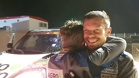 Po nelaimingo 12 GR V.Žala ir S.Jurgelėnas pagaliau pasiekė Dakaro finišą