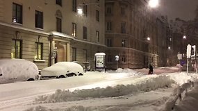 Stokholmą užgriuvo rekordinis lapkričiui sniego kiekis