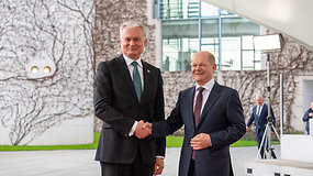 Prezidento Gitano Nausėdos komentaras po susitikimo su Vokietijos kancleriu Olafu Scholzu