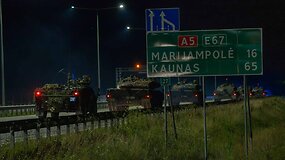 I&scaron;bandytas pajėgų perdislokavimo scenarijus: Lietuvos keliais riedėjo Vokietijos tankai ir kita karinė technika