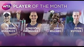Geriausios WTA spalio mėnesio žaidėjos prizo nominantės