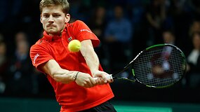 Daviso taurės finalas: Davidas Goffinas nugalėjo Kyle'ą Edmundą