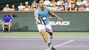 Gražus Novako Džokovičiaus ta&scaron;kas akistatoje su Juanu Martinu del Potro