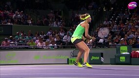 Caroline'a Wozniacki nugalėjo Lucia Safarovą ir pateko į pusfinalį Majamyje