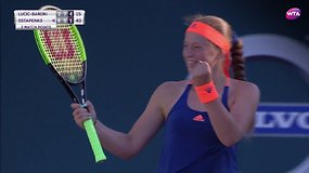 „Volvo Car Open“ pusfinalyje Jelena Ostapenko nugalėjo Mirjaną Lučič-Baroni