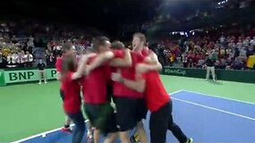 Belgijos teniso rinktinė pateko į Daviso taurės pusfinalį