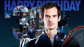 Andy Murray sukako 30 metų