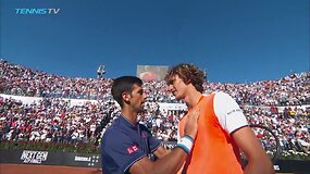 Alexanderas Zverevas nugalėjo Novaką Džokovičių Romos turnyro finale