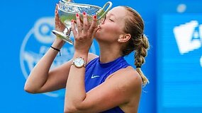 Įspūdingas sugrįžimas: Petra Kvitova i&scaron;kovojo titulą Birmingame