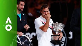 Emocinga Rogerio Federerio kalbo po triumfo &bdquo;Australian Open&ldquo; turnyre