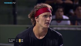 Majamyje Alexanderio Zverevo ir Nicko Kyrgioso pergalės