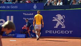 Rafaelio Nadalio gražus ta&scaron;kas Barselonos turnyro finale