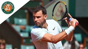 Grigoras Dimitrovas sėkmigai pradėjo &bdquo;Roland Garros&ldquo; turnyrą