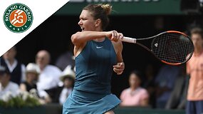 Simona Halep &bdquo;Roland Garros&ldquo; finale i&scaron;kovjo pergalę