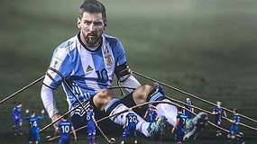 „Vieni vartai“: Messi prakeiksmas, vokiečių ir brazilų debiutas bei Rusijos keistenybės