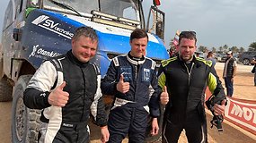 Jausmingas Constra racing finišas Dakaro ralyje: laimėję greičio ruožą, sprogo teigiamomis emocijomis