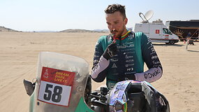 Dovydas Karka po maratono: turėjo didelį griuvimą