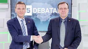 15min studijoje kandidatų į prezidentus debatai – M.Puidokas ir N.Puteikis