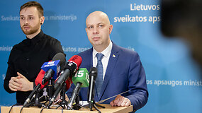 Spaudos konferencija Sveikatos apsaugos ministerijoje apie situaciją dėl koronaviruso