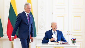 Iš arti: Bideno ir Nausėdos susitikimas Prezidentūroje