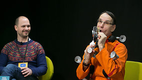 Žmogus-orkestras Michelis Lauzière ir Audrius Bružas – 15min konferencijoje