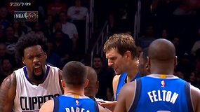 Dirko Nowitzkio nesportinė pražanga prie&scaron; DeAndre Jordaną